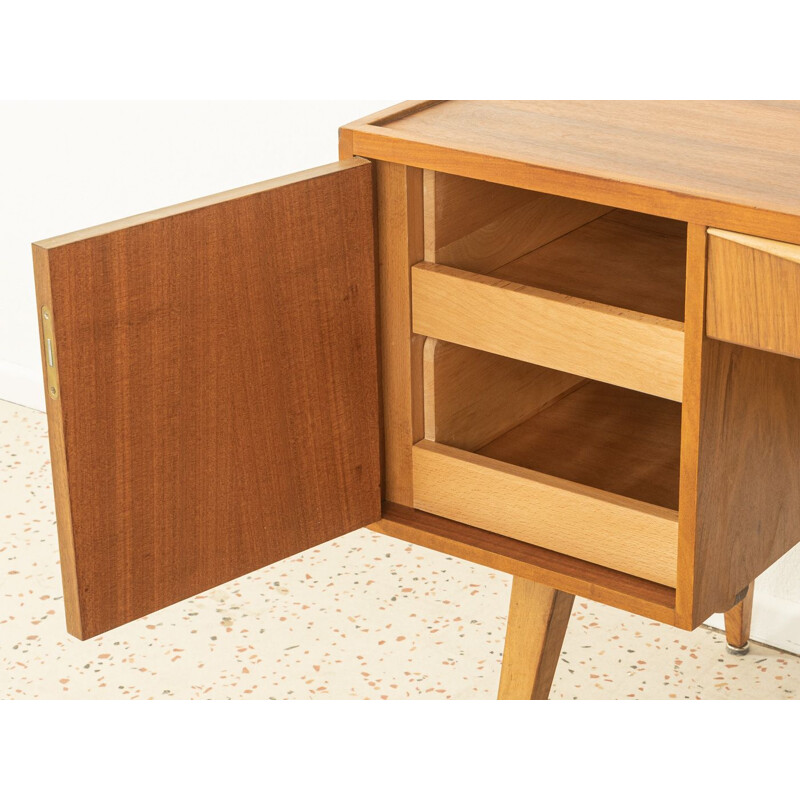 Vintage walnut veneer Scandinavian desk, Germany 1950s