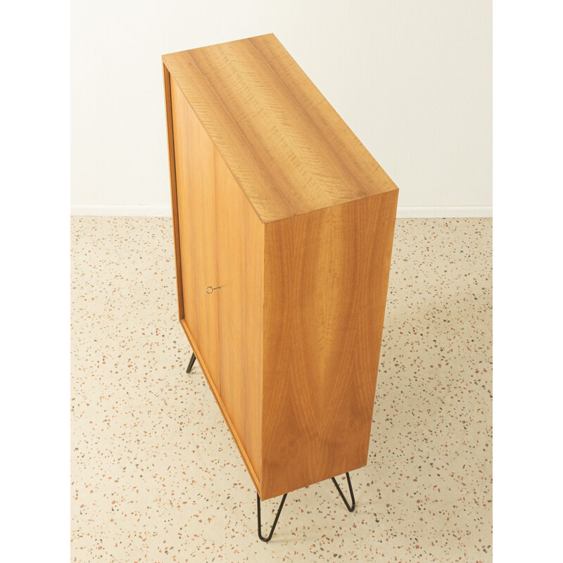 Vintage walnut veneer cabinet, Germany 1950s