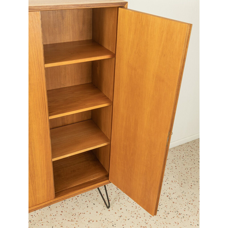 Vintage walnut veneer cabinet, Germany 1950s