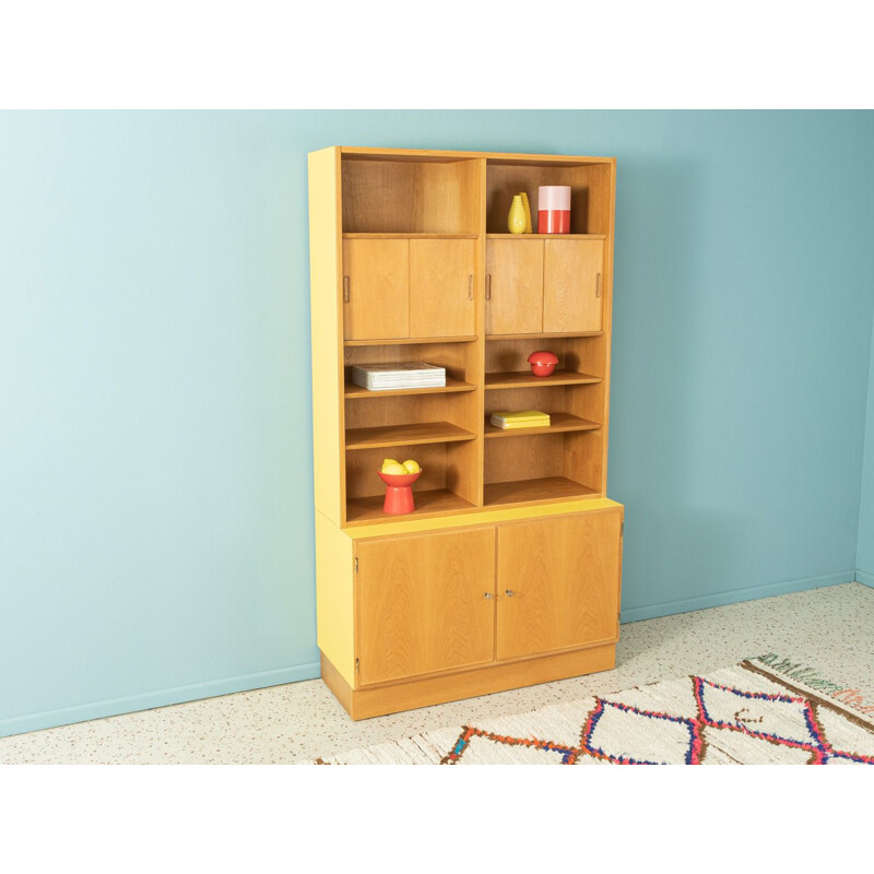 Vintage oak veneer bookcase by Poul Hundevad, Denmark 1960