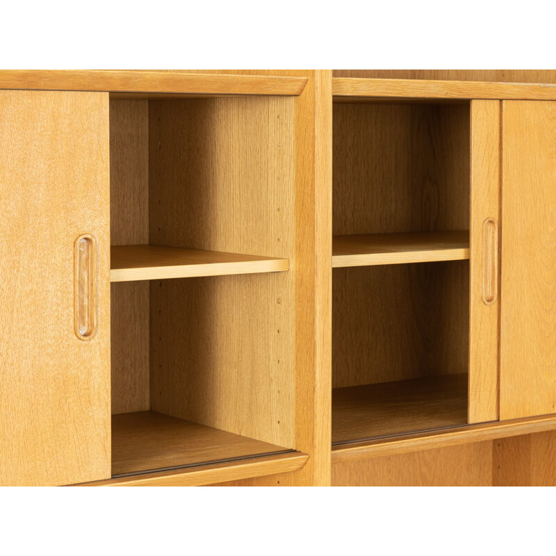 Vintage oak veneer bookcase by Poul Hundevad, Denmark 1960