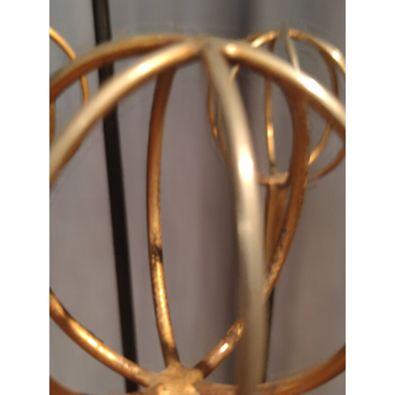 Vintage "Geo Astrolabe" coat rack in tubular metal by Roger Ferraud, 1950s