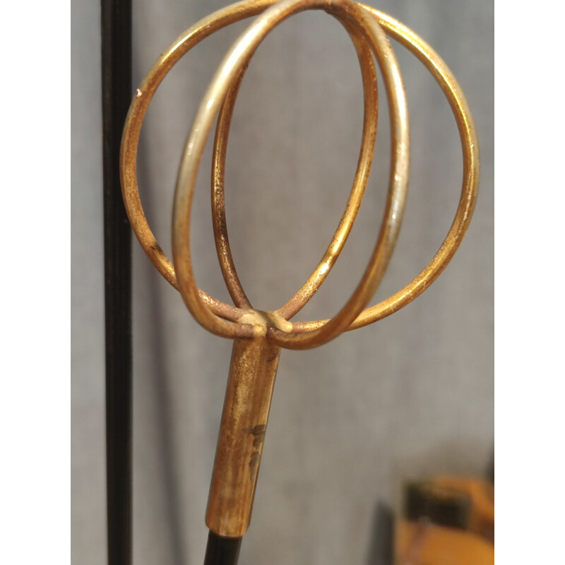 Vintage "Geo Astrolabe" coat rack in tubular metal by Roger Ferraud, 1950s