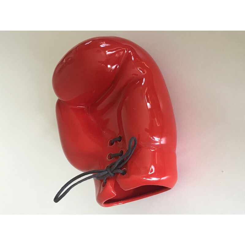 Vintage ceramic boxing glove by Jc Peiré