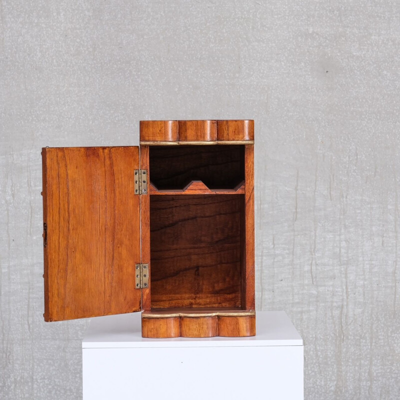 Versteckter Vintage-Aufbewahrungsschrank aus Holz, Niederlande 1960