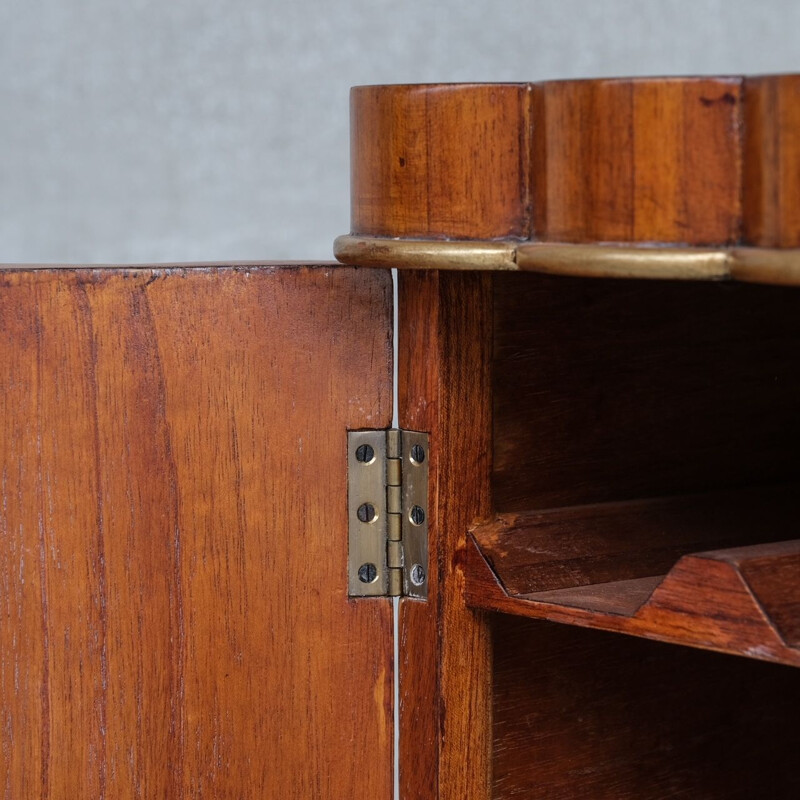 Vintage hidden wood storage cabinet, Netherlands 1960