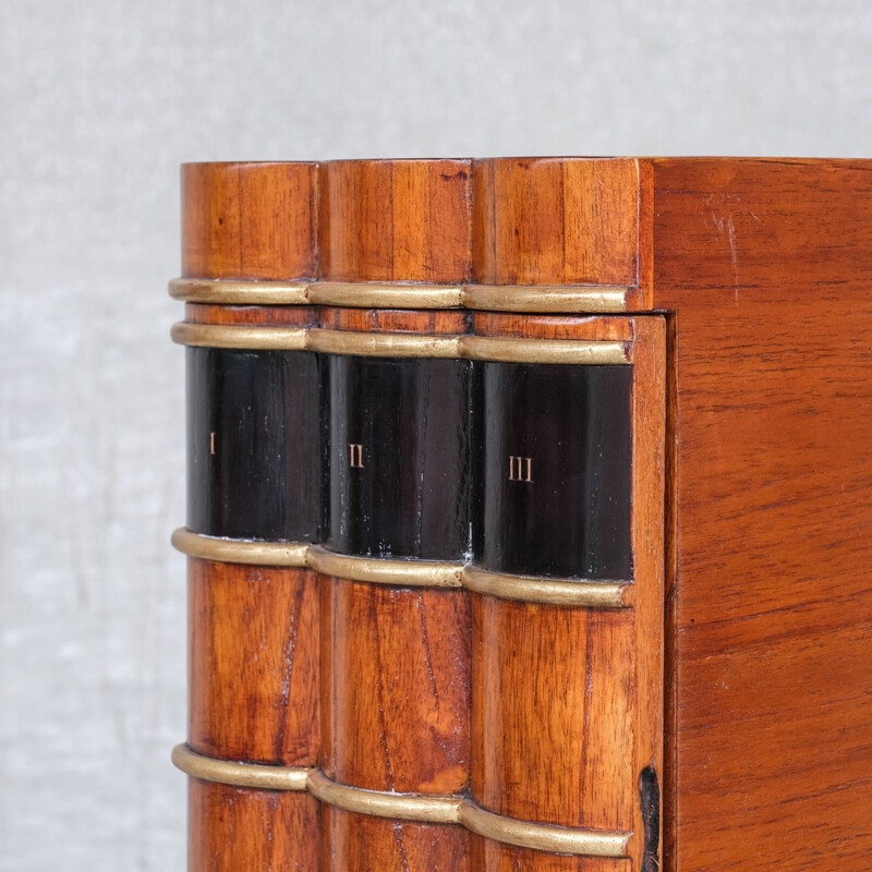 Vintage hidden wood storage cabinet, Netherlands 1960