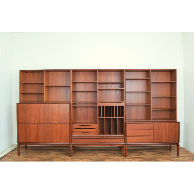 Vintage Mtp wandmeubel in teak van Marian Grabiński voor Ikea, 1960