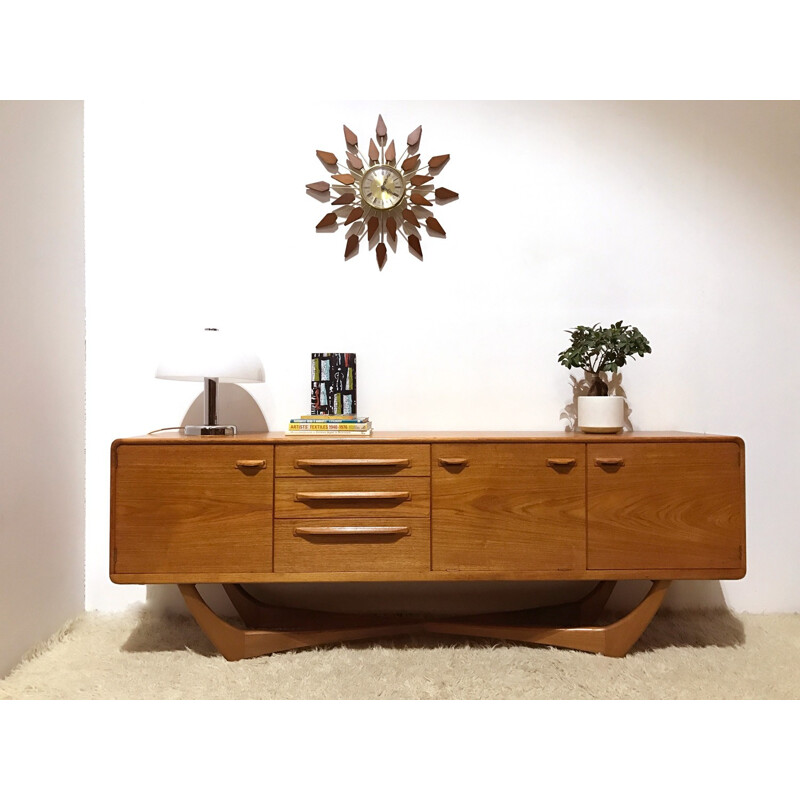 Mid-century Scottish Beithcraft sideboard in teak wood - 1960s