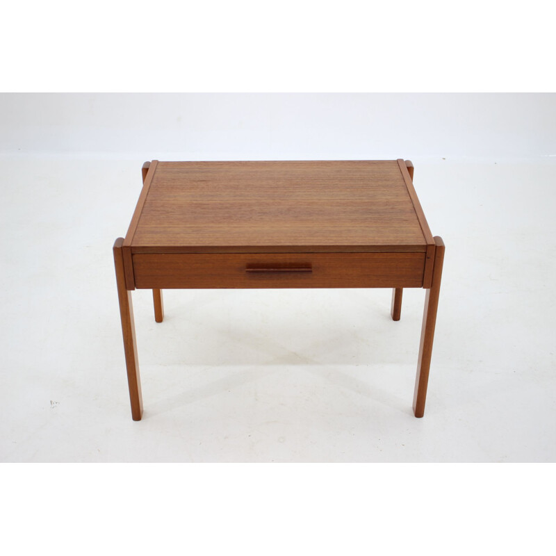 Danish vintage teak wood side table, 1960s