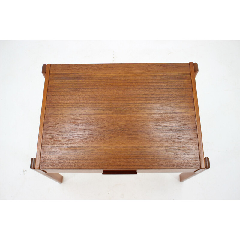 Danish vintage teak wood side table, 1960s