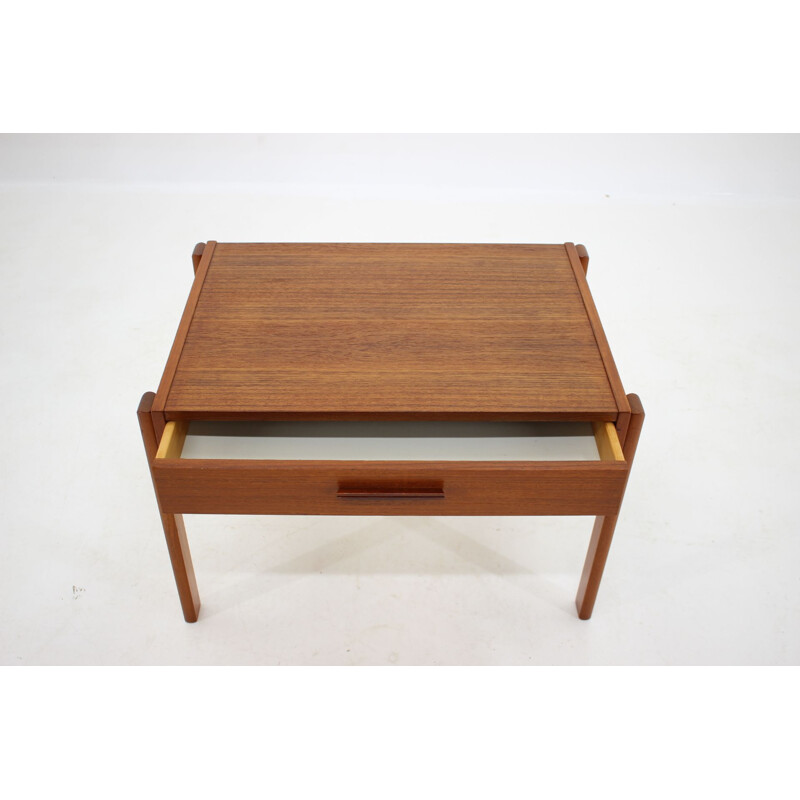 Danish vintage teak wood side table, 1960s