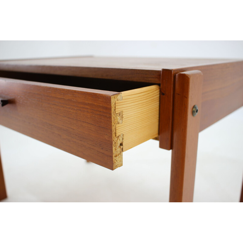 Danish vintage teak wood side table, 1960s