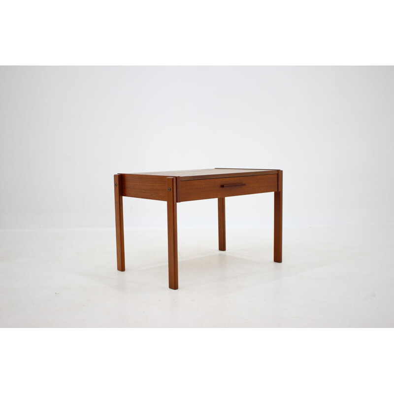 Table d'appoint danoise vintage en teck, 1960