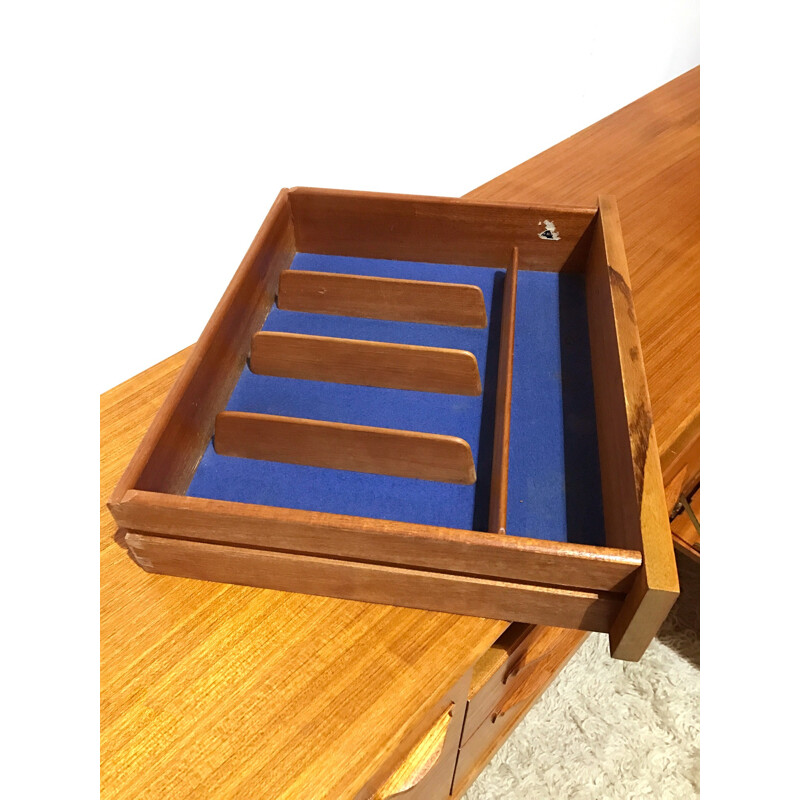 Mid-century Scottish Beithcraft sideboard in teak wood - 1960s