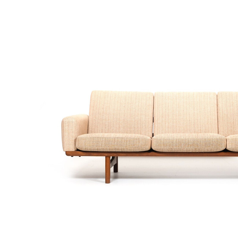 Vintage Ge-236 3 sofa in solid teak by Hans J. Wegner for Getama, 1950s