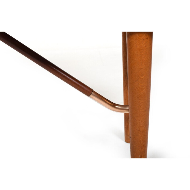 Vintage teak and oak boomerang desk by Peter Løvig Nielsen