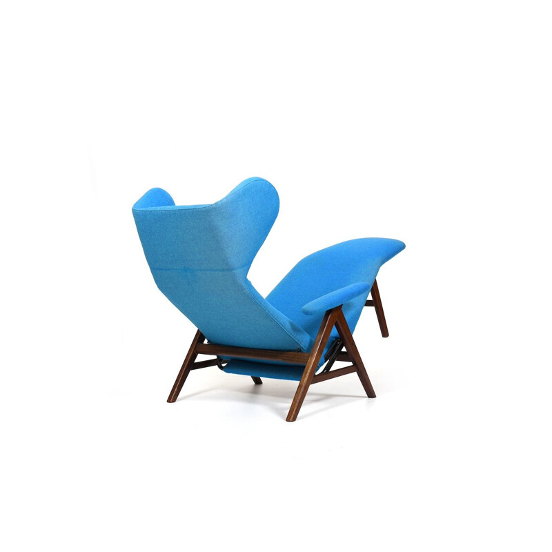 Vintage Chaiselongue fauteuil van Henry W. Klein voor Bramin, Denemarken 1950