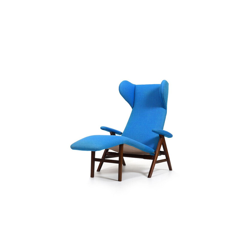Vintage Chaiselongue fauteuil van Henry W. Klein voor Bramin, Denemarken 1950