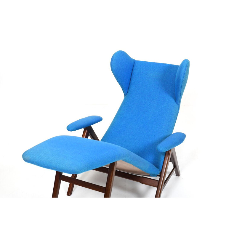 Poltrona vintage Chaiselongue di Henry W. Klein per Bramin, Danimarca 1950