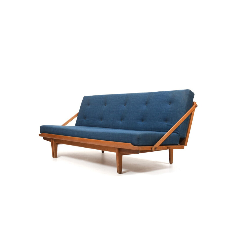 Mid century oakwood Danish daybed by Poul M. Volther for Frem Røjle, Denmark 1950s