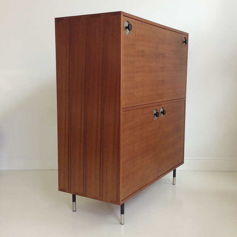 Vintage teak secretary, Italy 1960