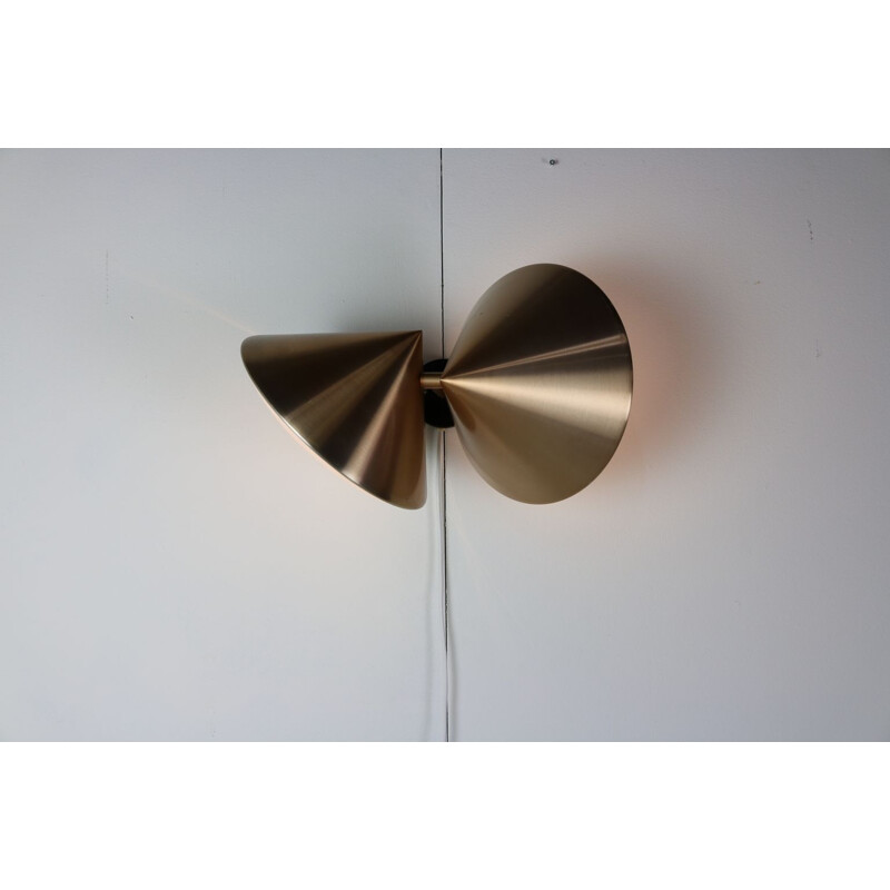 Vintage double cone wall lamp C1650 by Maija Liisa Komulainen for Raak, Netherlands 1960