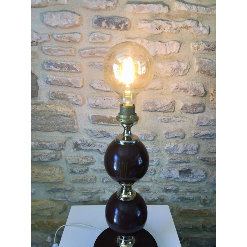 Vintage-Lampe aus lackiertem Metall von Philippe Barbier, 1970