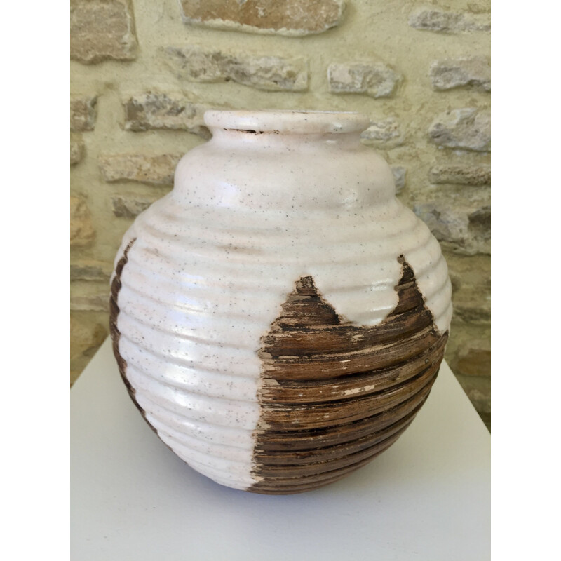 Vintage art deco vaso de cerâmica da Louis Dage