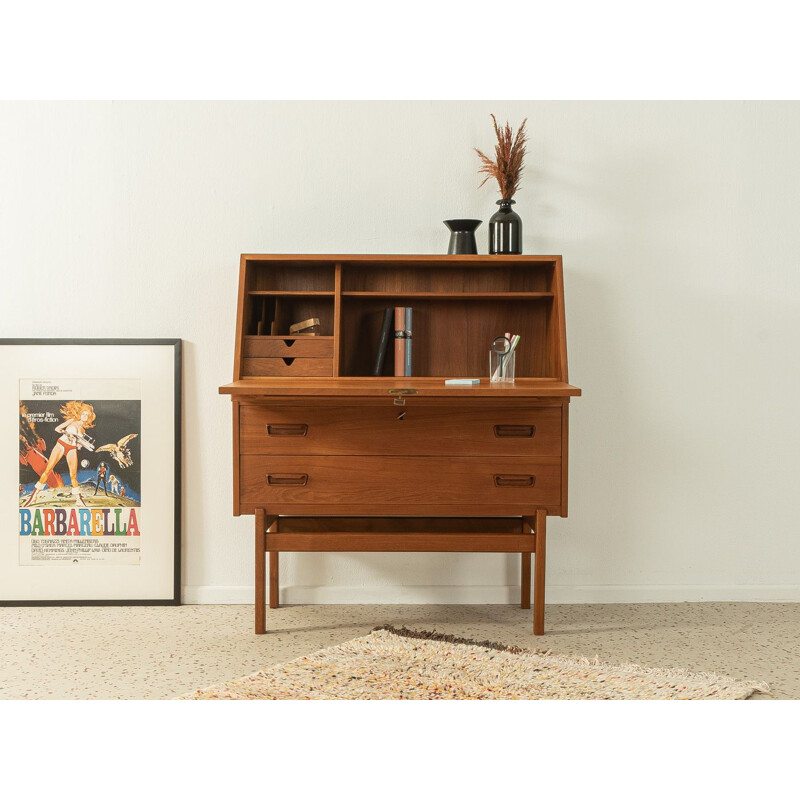 Vintage teak veneer secretary by Arne Wahl Iversen, Denmark 1960