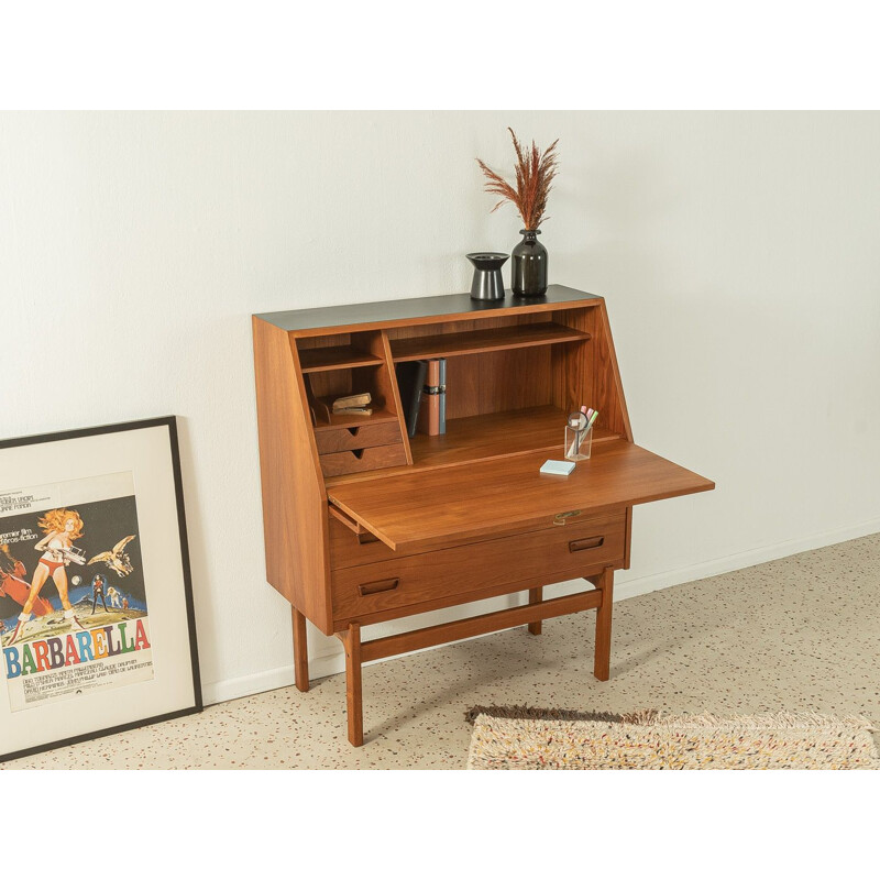 Vintage teak veneer secretary by Arne Wahl Iversen, Denmark 1960