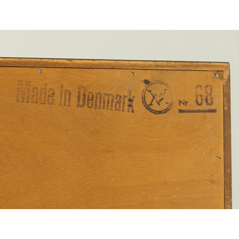 Scrivania vintage impiallacciata in teak di Arne Wahl Iversen, Danimarca 1960
