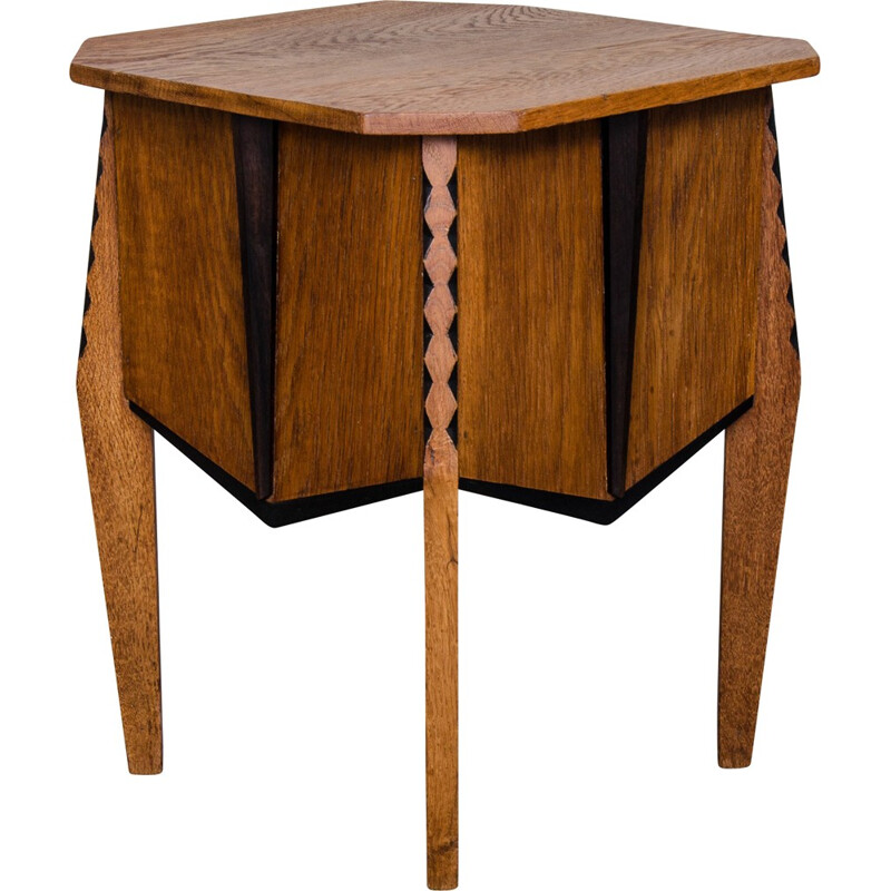 Oak side Table, Piet IZEREN - 1930s