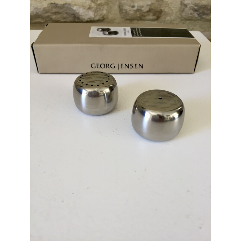 Vintage salt and pepper shakers by Henning Koppel for Georg Jensen