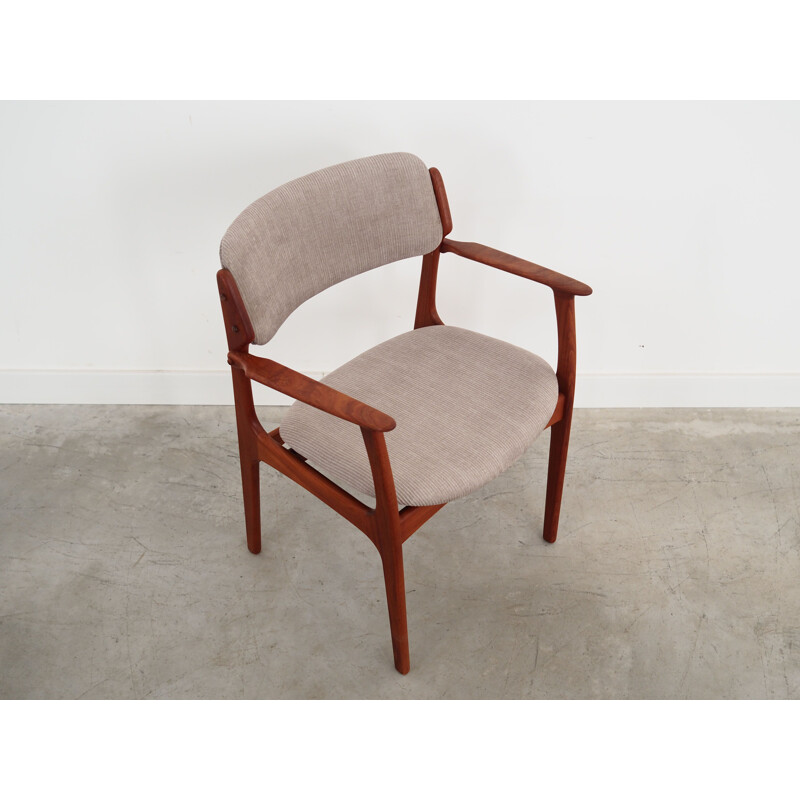 Cadeira de teca Vintage de Erik Buch para O.D. Møbler, Dinamarca 1960
