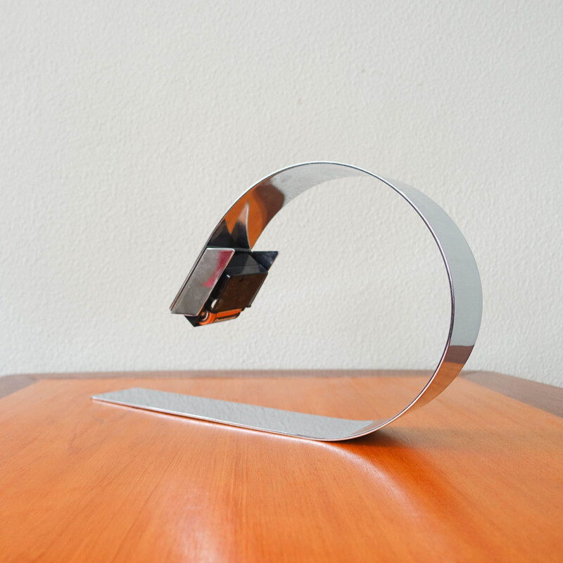 Vintage desk clock by Fase, Spain 1970s