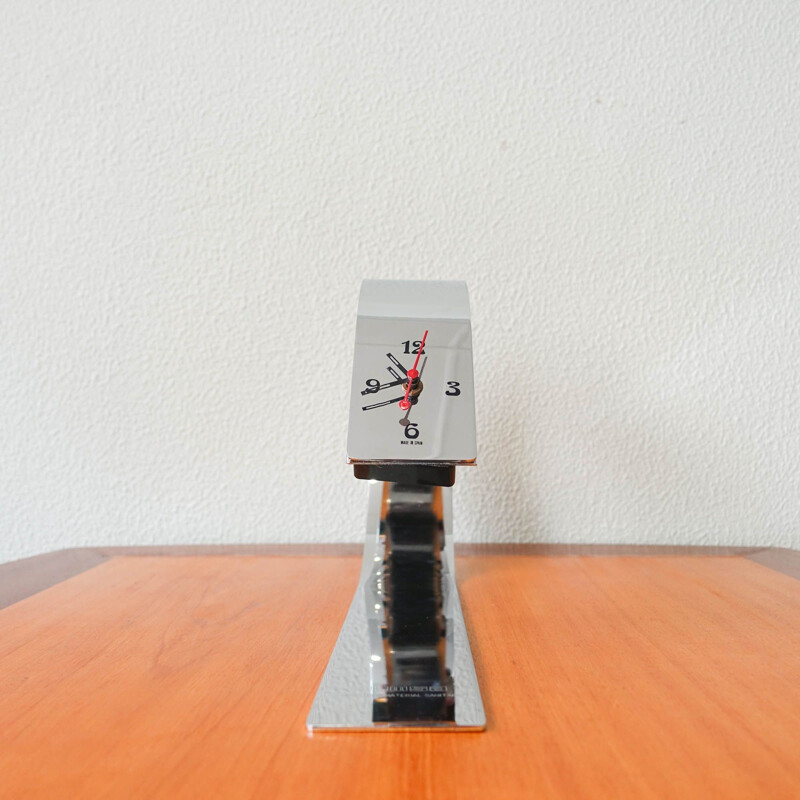 Relógio de secretária Vintage por Fase, Espanha 1970