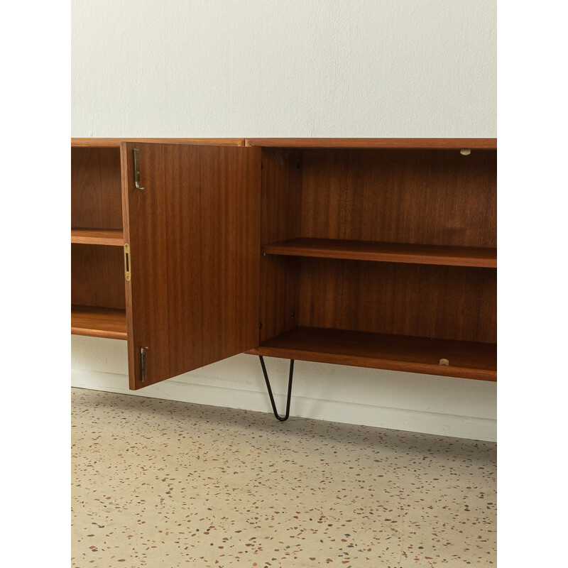 Vintage teak veneer sideboard with two doors by Wk Möbel, Germany 1960