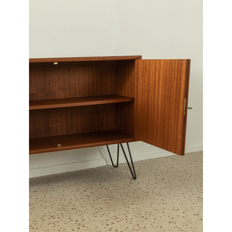 Vintage teak veneer sideboard with two doors by Wk Möbel, Germany 1960