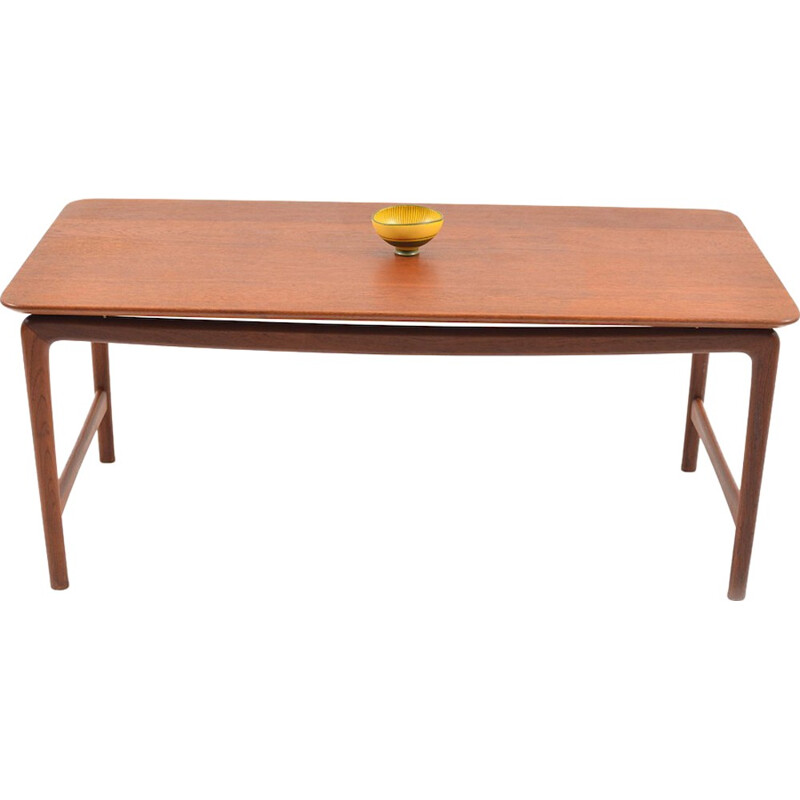 France & Daverkosen coffee table in teak, Peter HVIDT & Orla MØLGAARD NIELSEN - 1950s