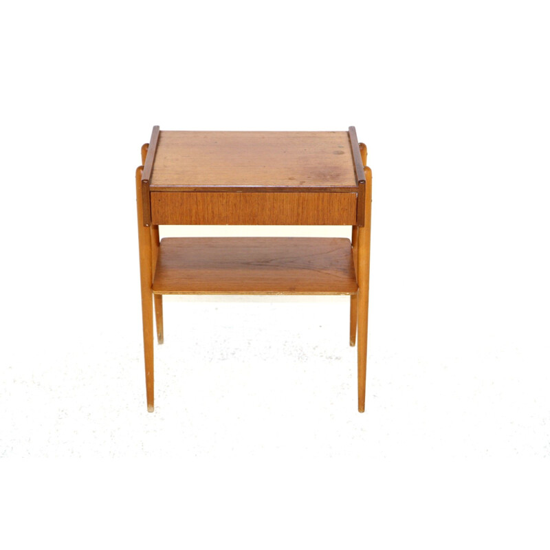 Vintage teak night stand by Carlström, Sweden 1960