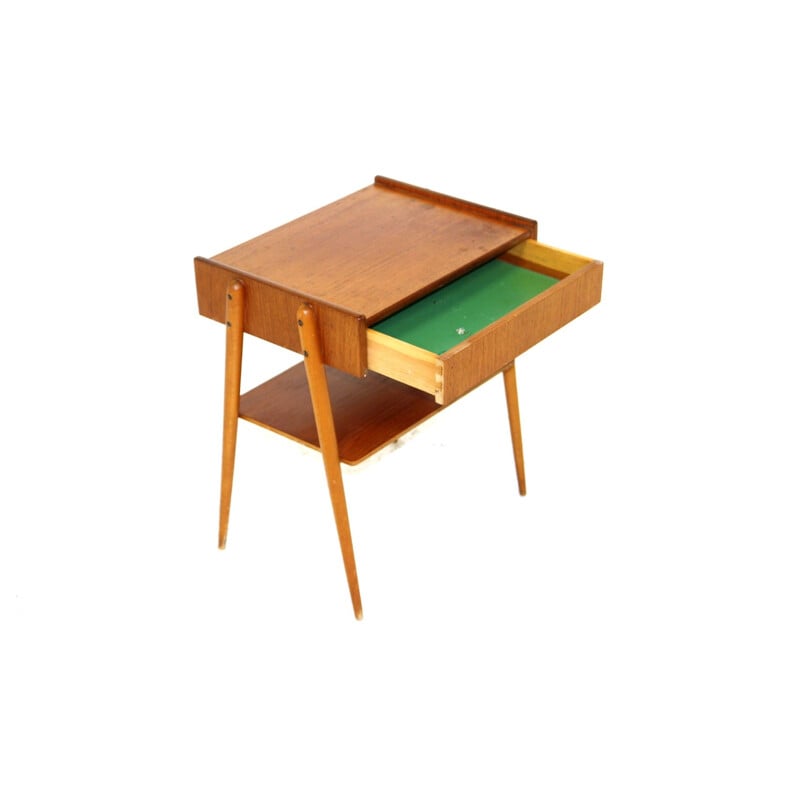 Vintage teak night stand by Carlström, Sweden 1960