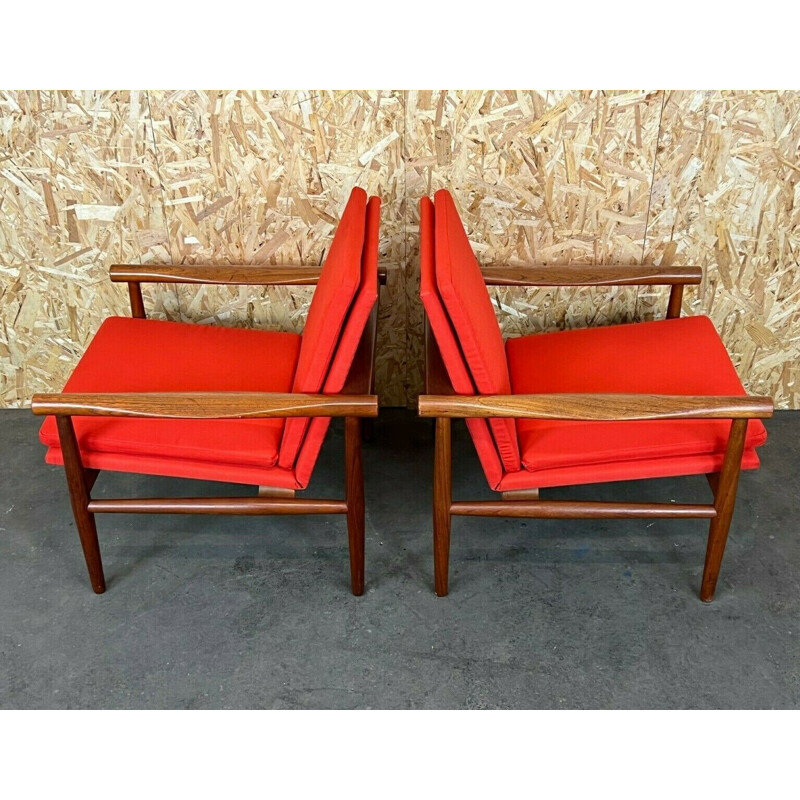 Paar vintage fauteuils van Kai Lyngfeld Larsen voor Søborg Møbler, 1960