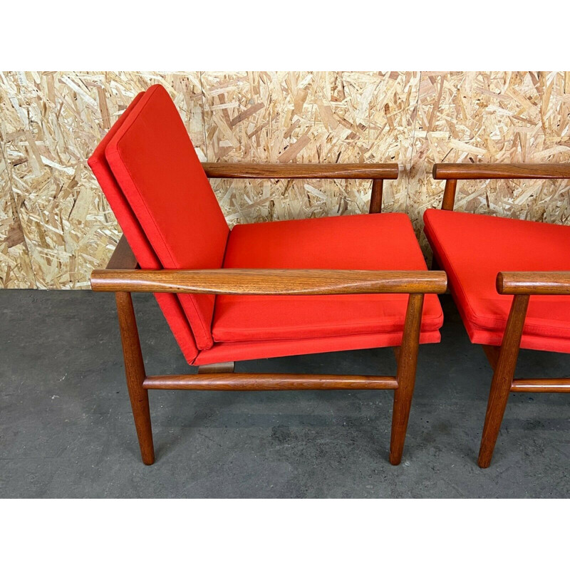 Pair of vintage armchairs by Kai Lyngfeld Larsen for Søborg Møbler, 1960s