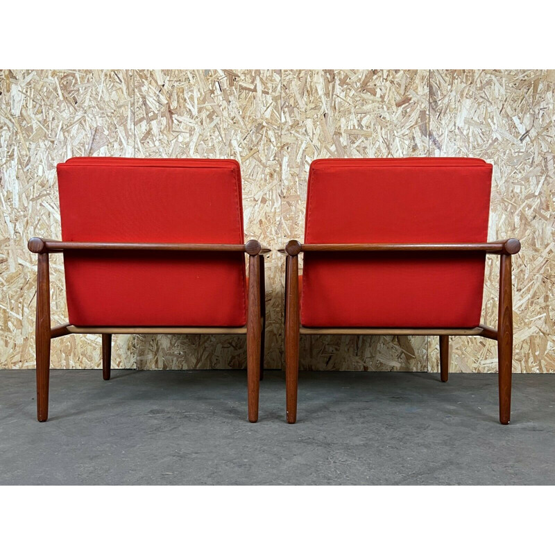 Pair of vintage armchairs by Kai Lyngfeld Larsen for Søborg Møbler, 1960s