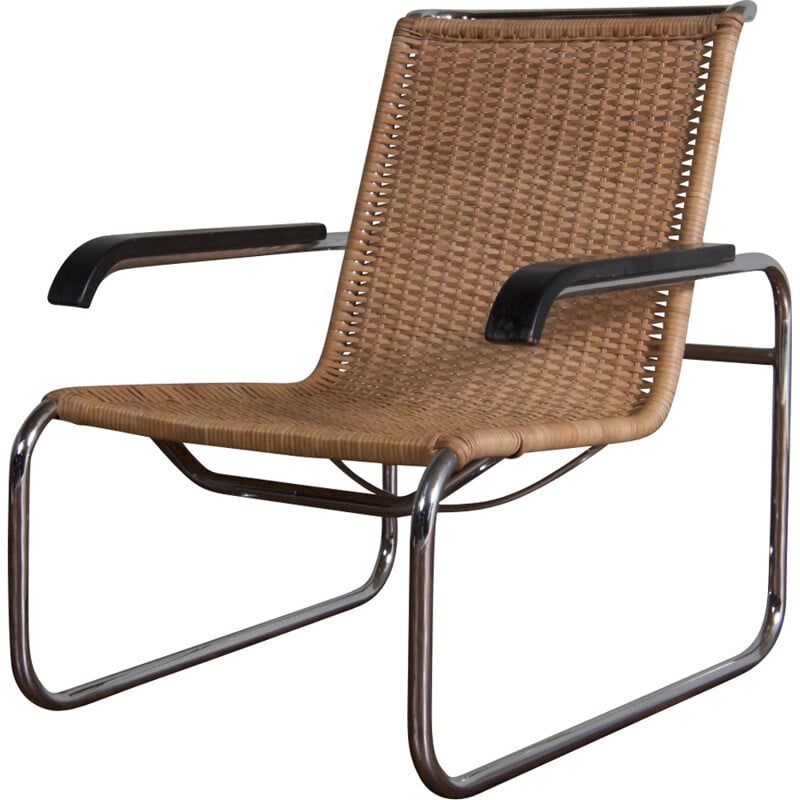 Vintage cantilever Thonet "B35" chair, Marcel BREUER - 1980s