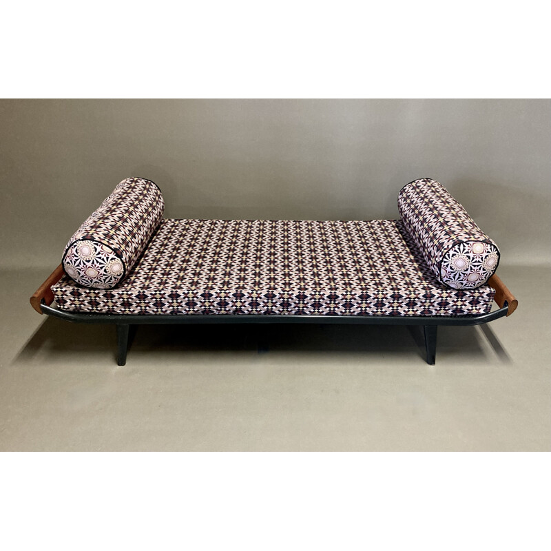 Daybed vintage de teca y metal de Dick Cordemejer para Auping, 1950