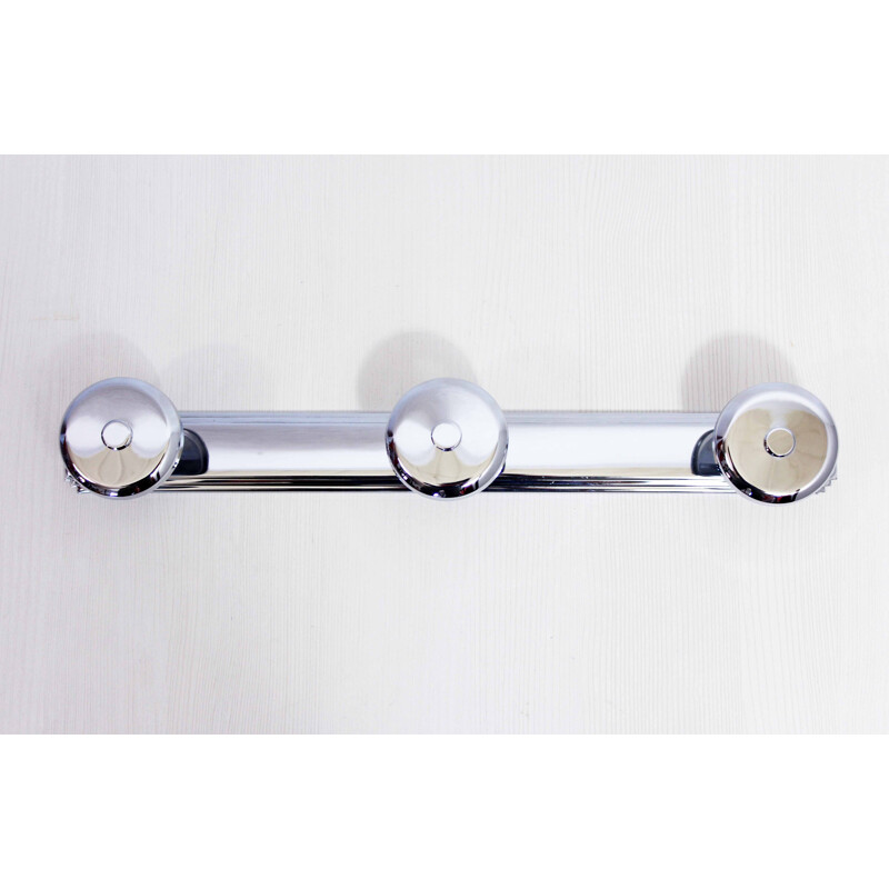 Vintage coat rack in chromed metal, 1960-1970