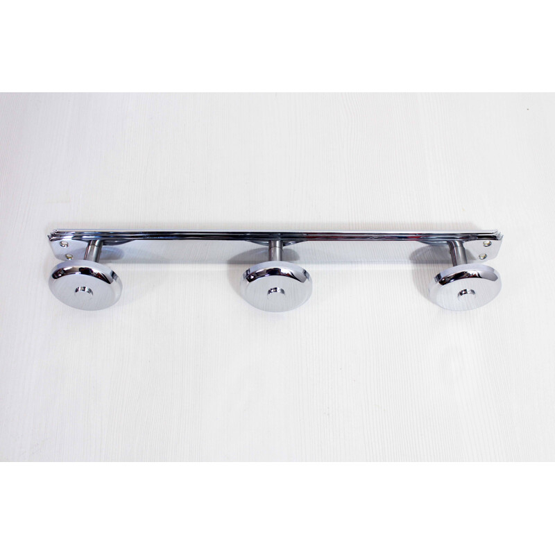 Vintage coat rack in chromed metal, 1960-1970