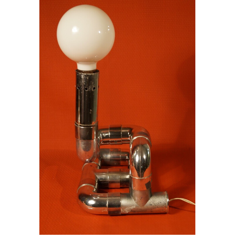 Italian lamp in chrome-plated - 1970s